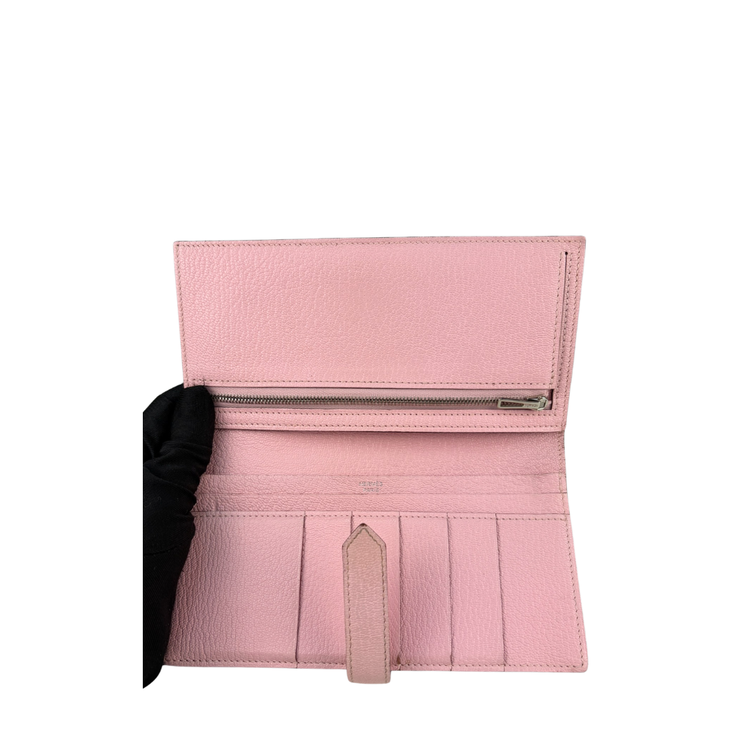 Hermès Swift Pale Pink Bearn Wallet