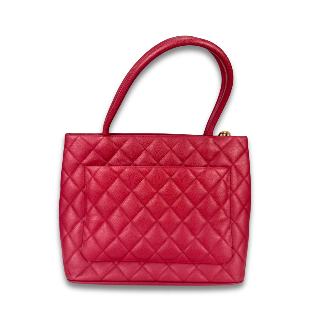 Chanel Pink Caviar Medallion Tote