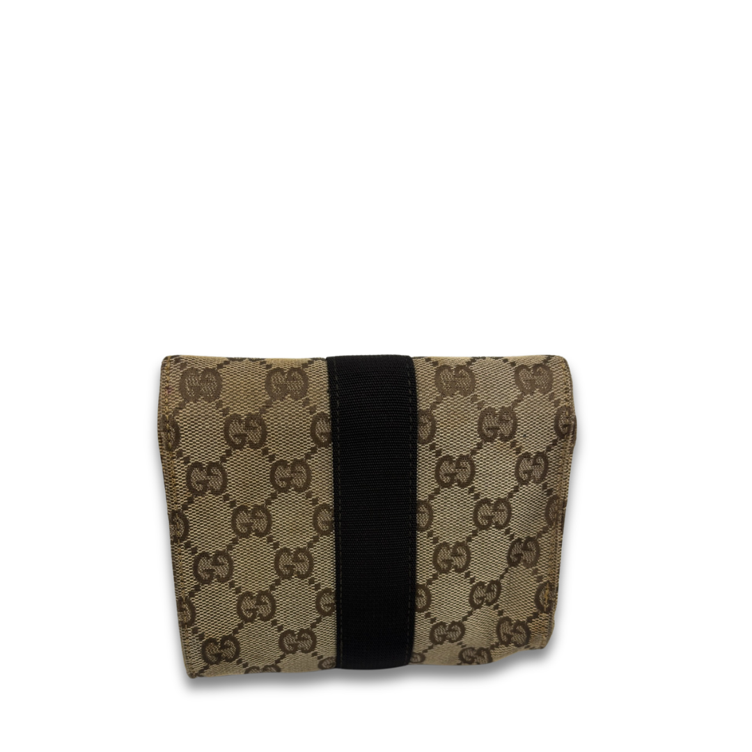 Gucci GG Canvas Fold-Over Pouch