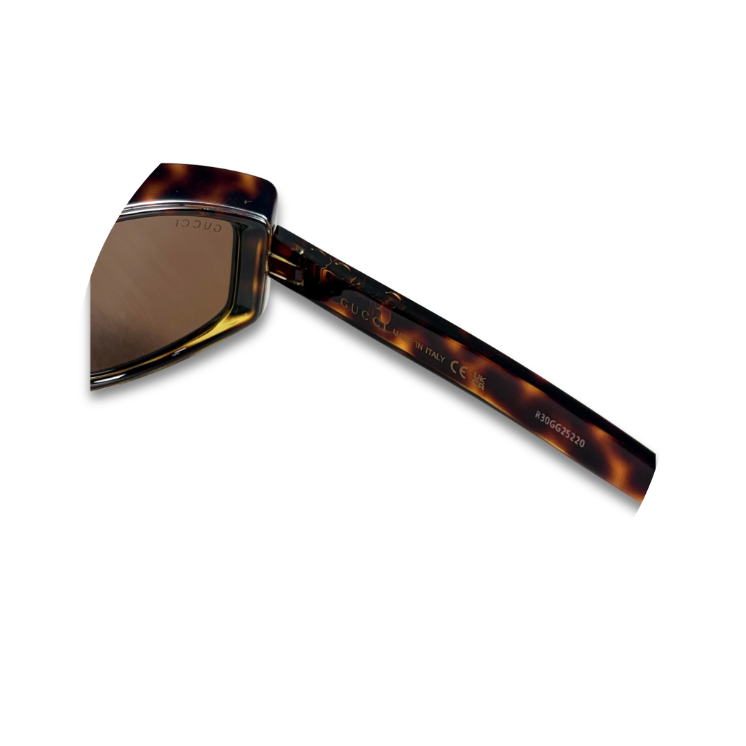 Gucci Squoval Tortoiseshell Sunglasses