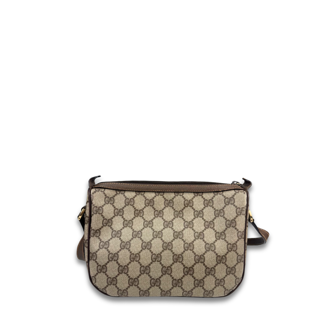 Gucci Brown Vintage Halfmoon Crossbody