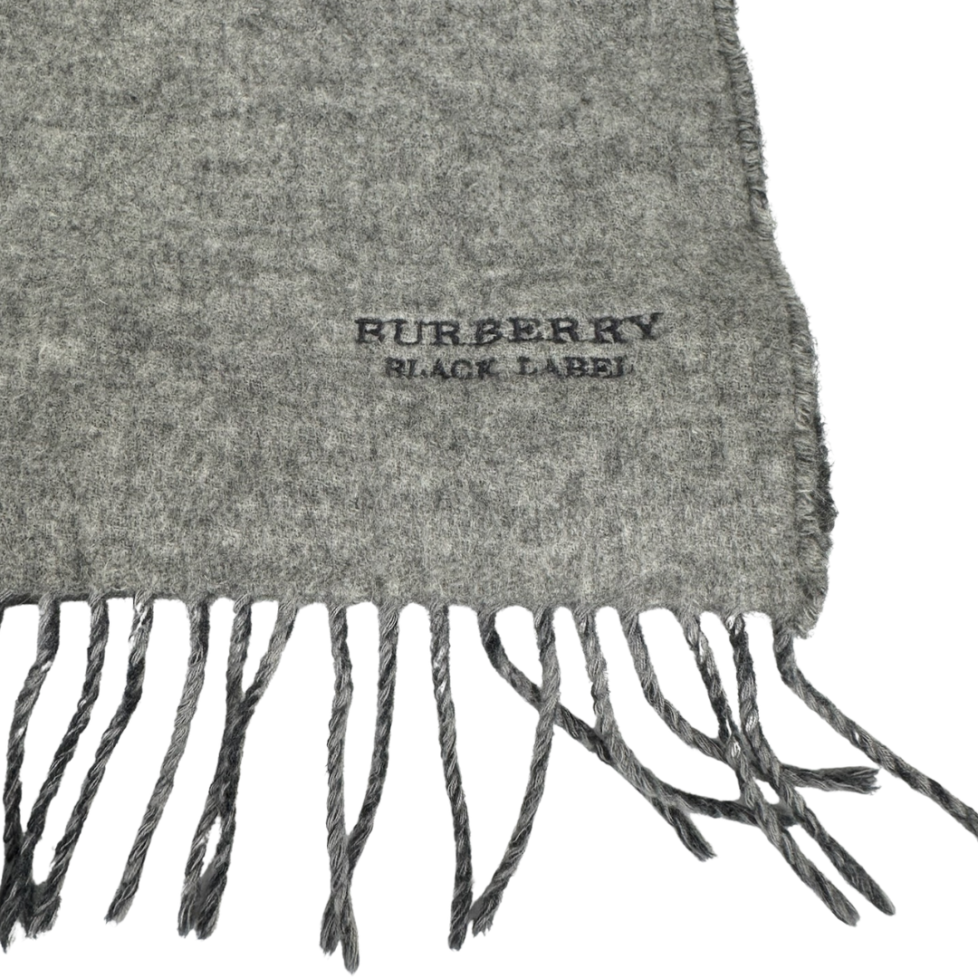 Burberry Grey Wool Scarf