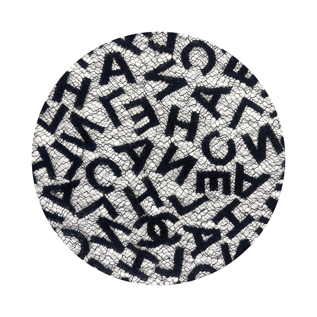 Chanel Logo Lace Shawl