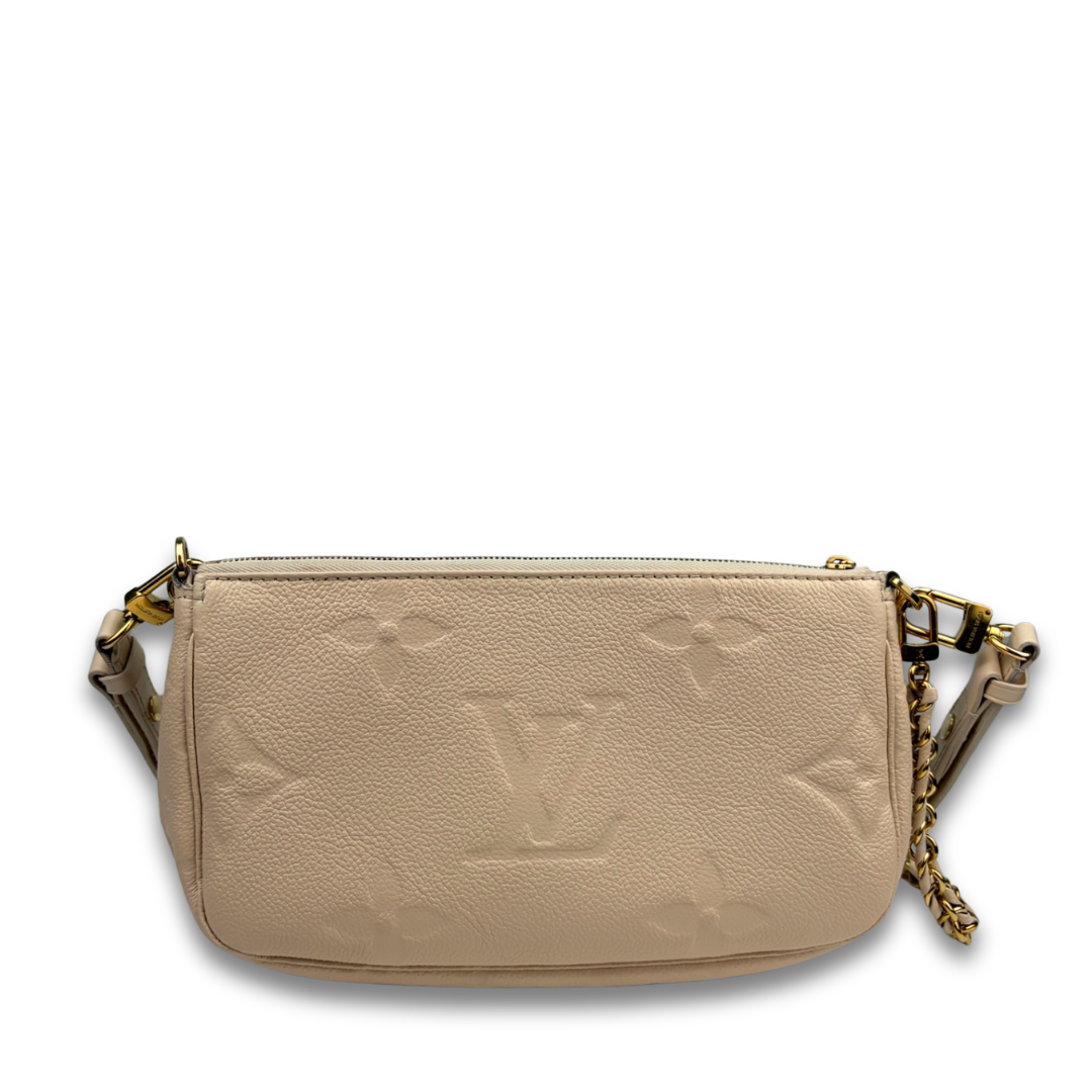Louis Vuitton Cream Empreinte Multi Pochette Accessoires