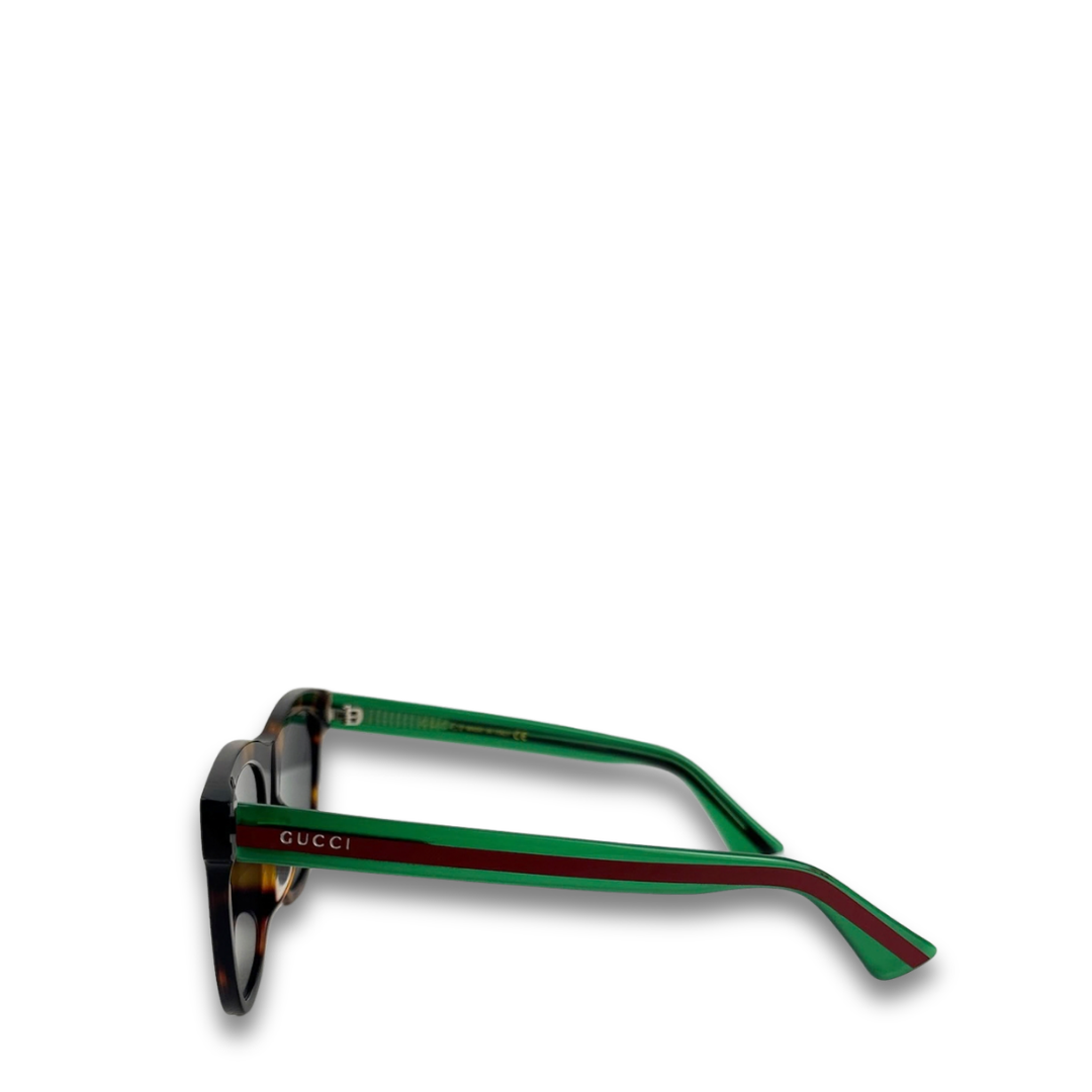 Gucci Tortoise Shell Web Sunglasses