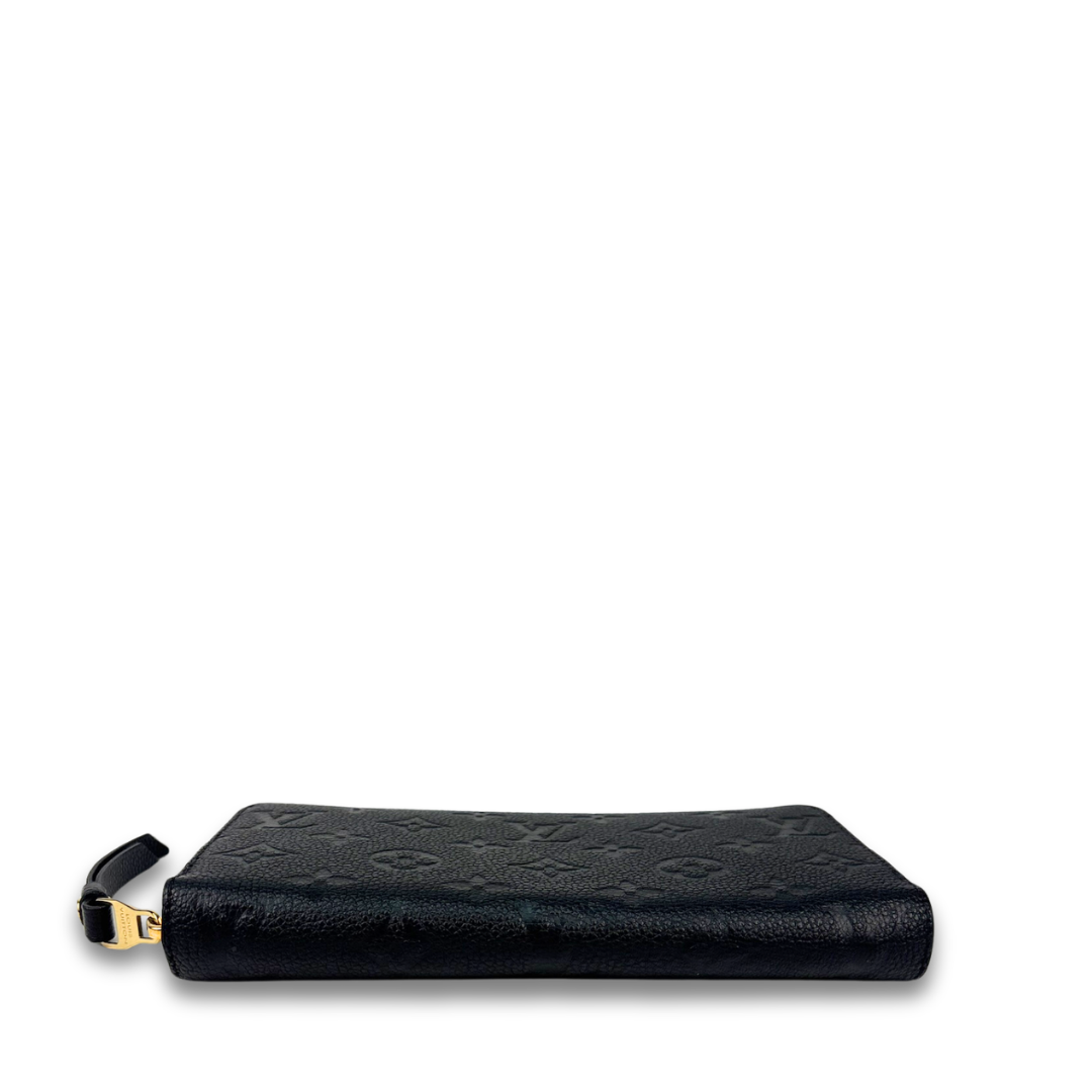 Louis Vuitton Black Empreinte Zippy Wallet