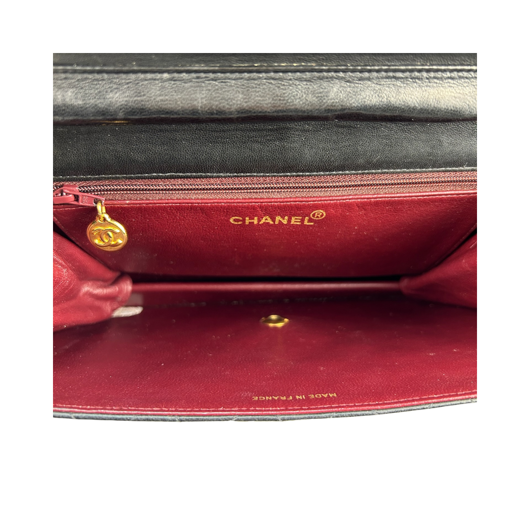 Chanel Black Pushlock Shoulder Bag