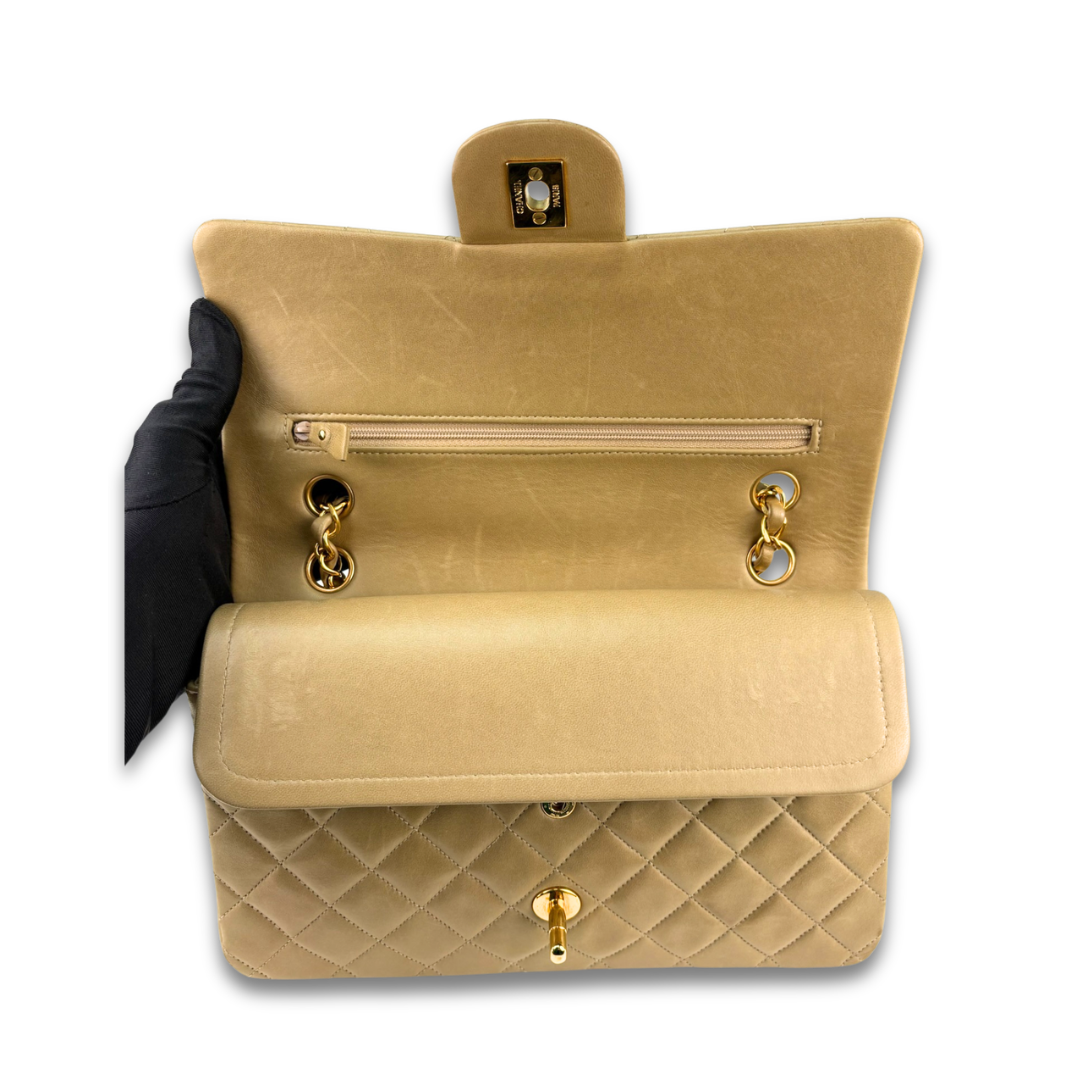 Chanel Classic Khaki Medium Double Flap