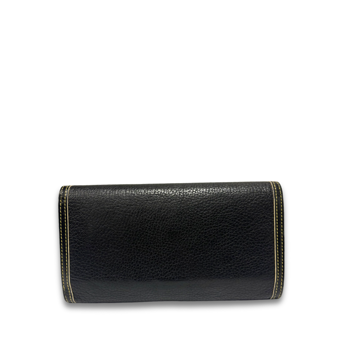 Louis Vuitton Black Suhali Porte Tresor Wallet