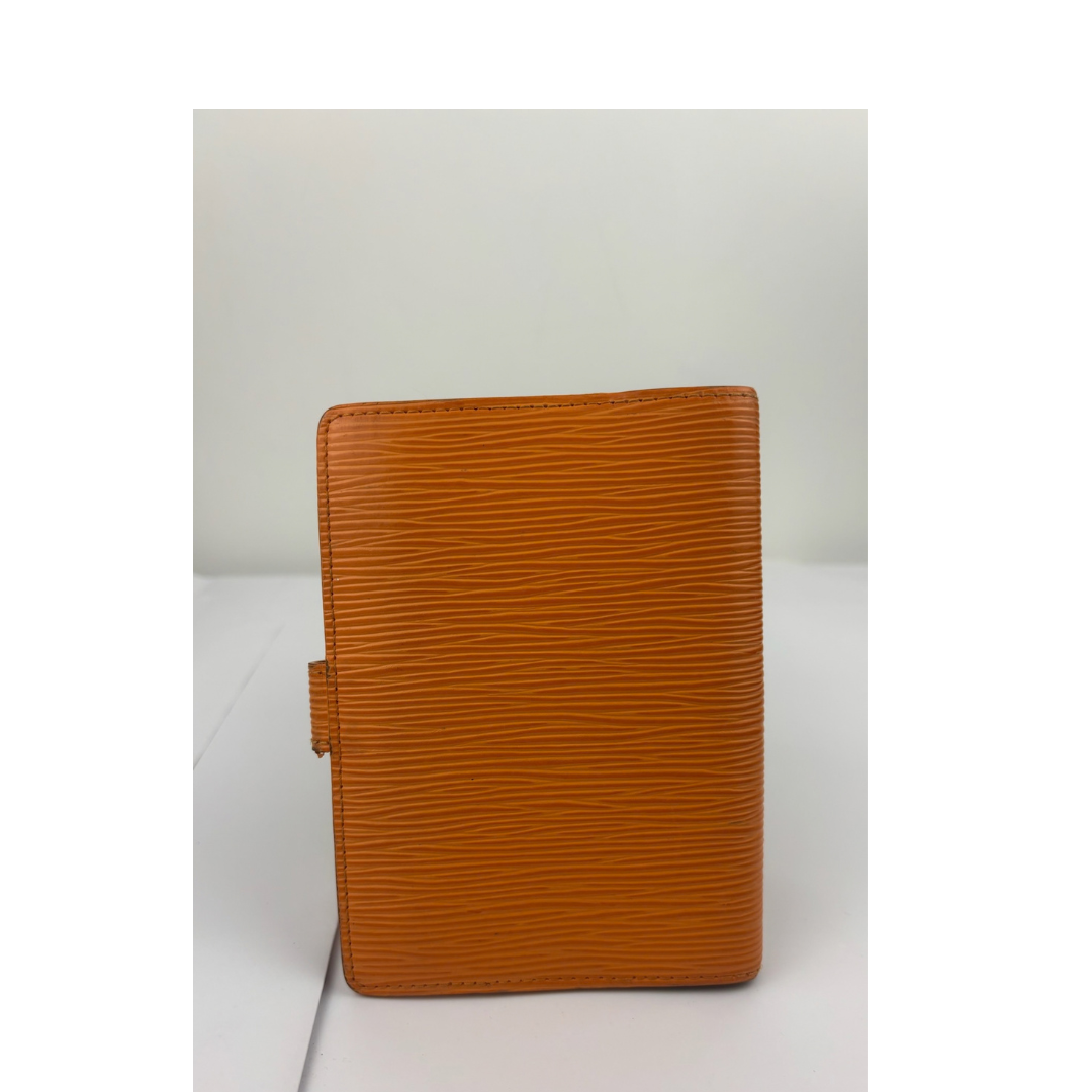 Louis Vuitton Orange Epi Leather Agenda PM