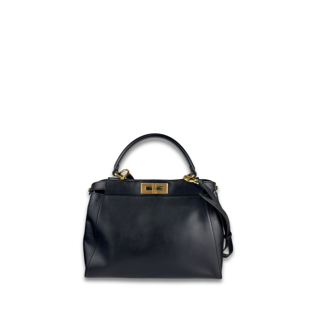 Fendi Black Medium Peekaboo