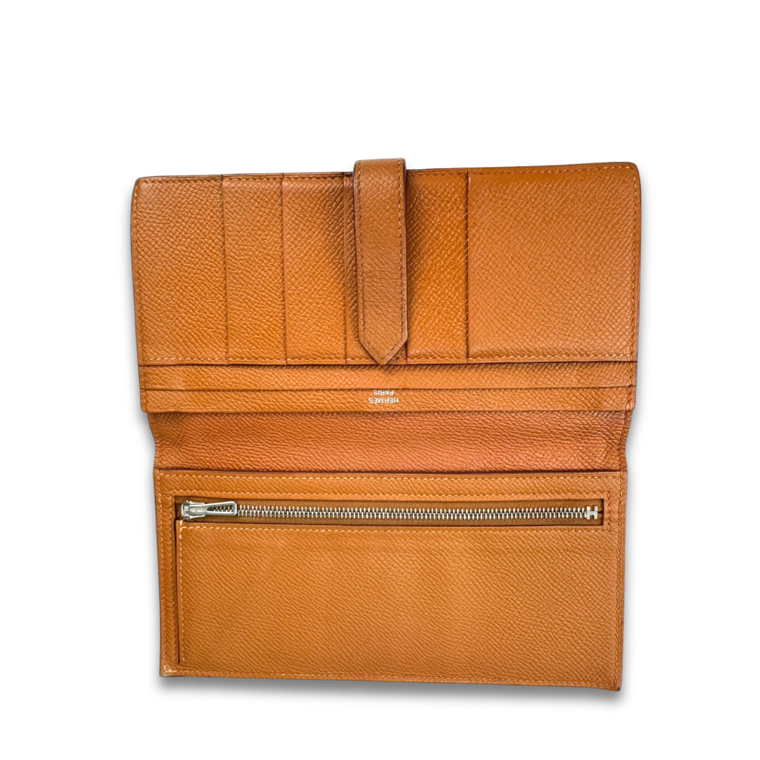 Hermès Epsom Bearn Long Wallet Gold
