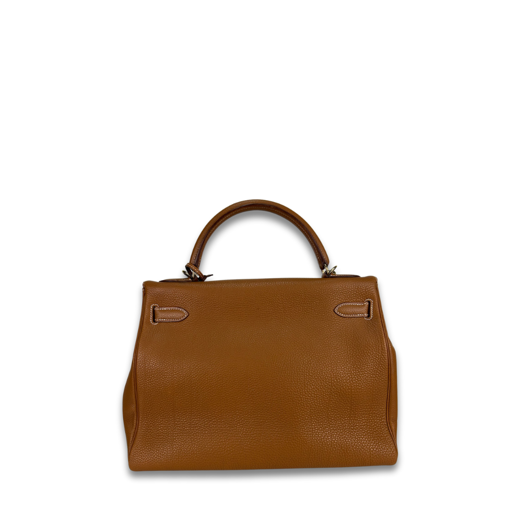 Hermès Togo Retourne Kelly 32 Gold