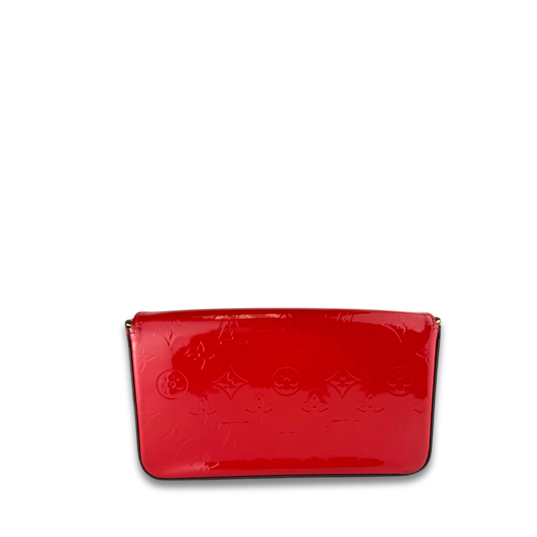 Louis Vuitton Red Vernis Pochette Felicie