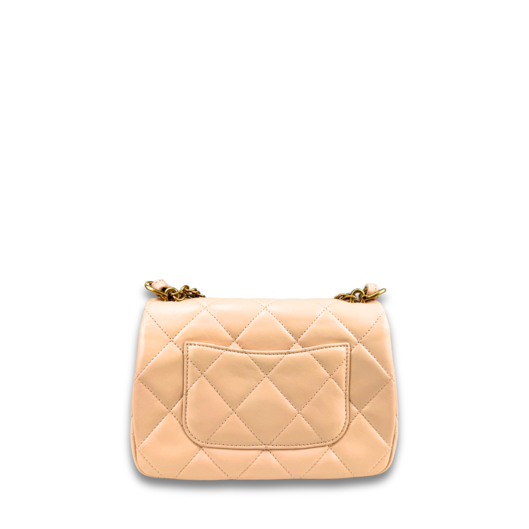 Chanel Blush Pink Mini Single Flap