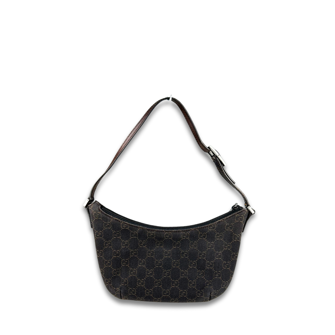 Gucci Brown Canvas Shoulder Bag