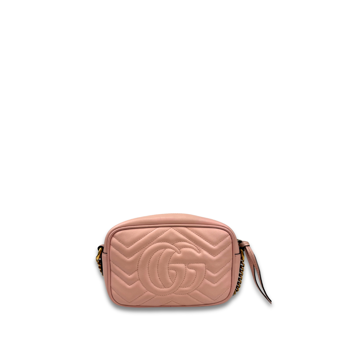 Gucci Pale Pink Mini Marmont Camera Bag