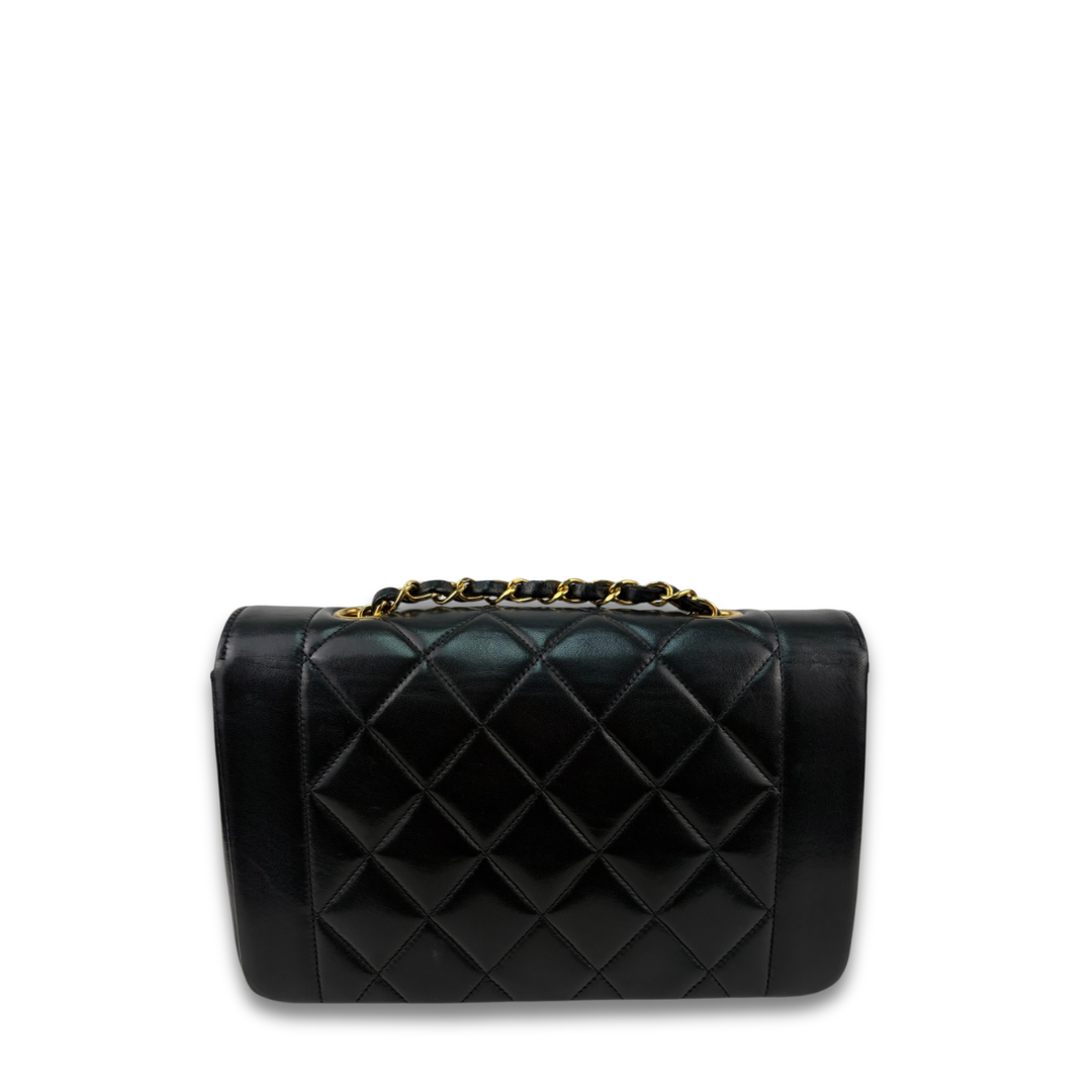 Chanel Lambskin Small Diana Single Flap