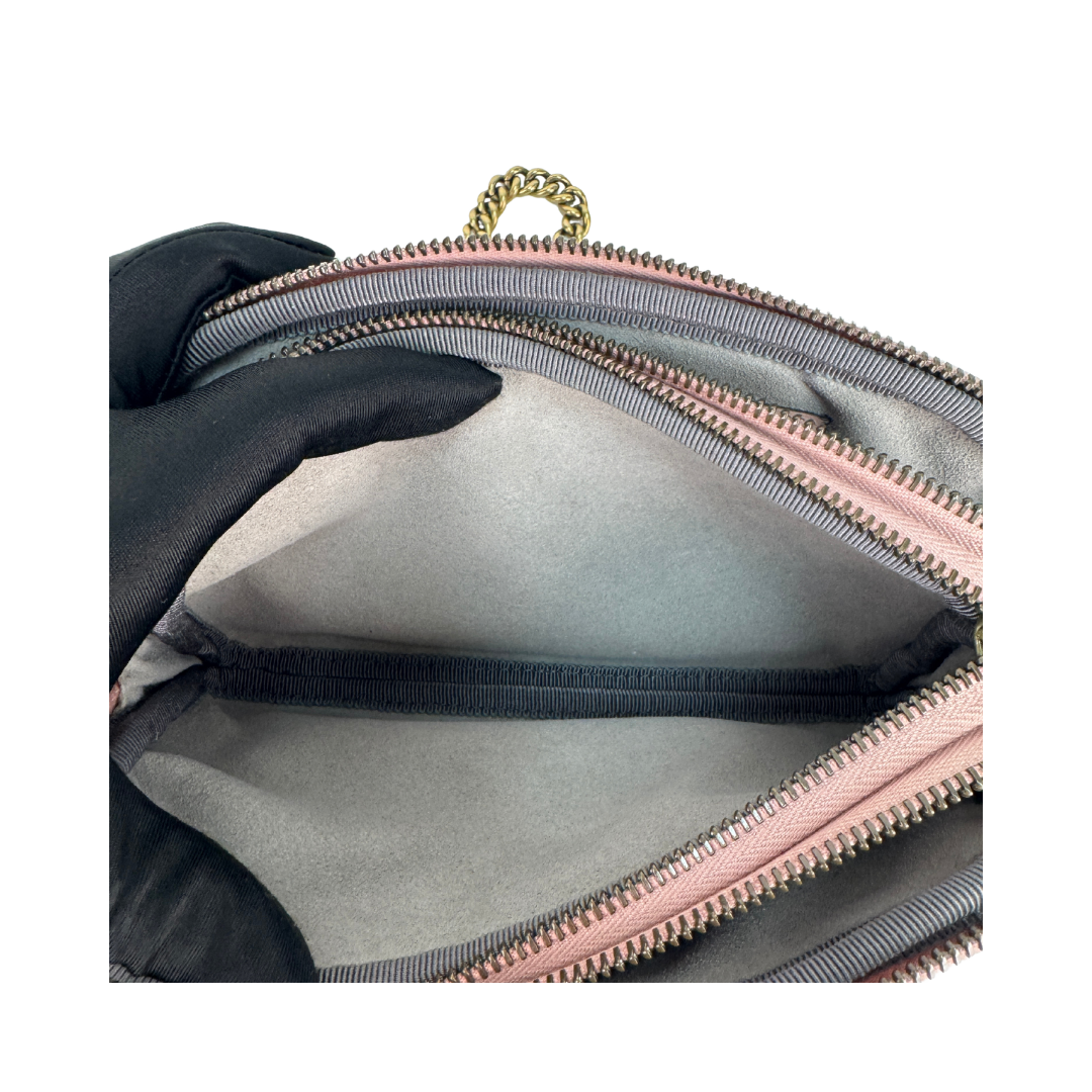 Gucci Pale Pink Triple Zip Marmont Mini