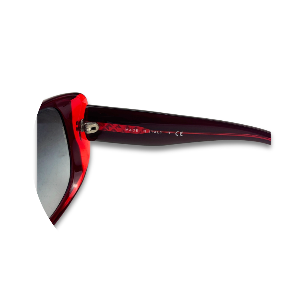 Chanel Burgundy Oversized Sunglasses