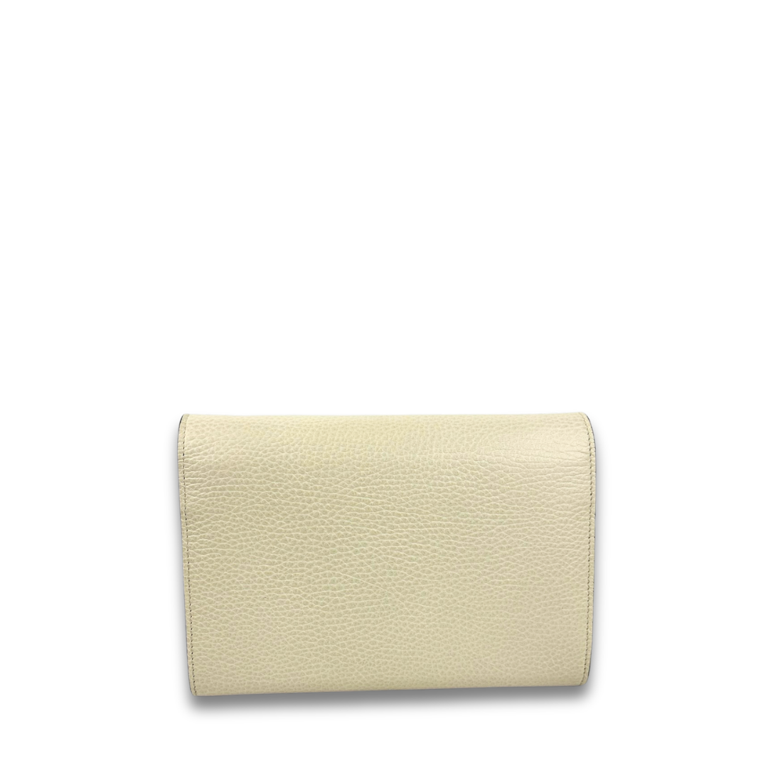 Gucci White Garden Dionysus Chain Wallet