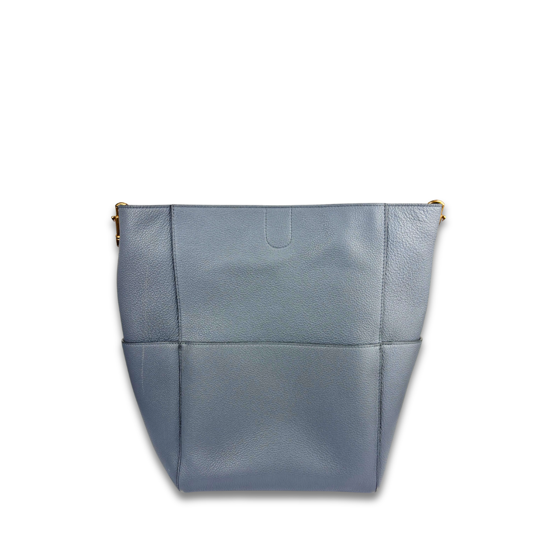 Celine Grey Sangle Large Bucket Bag