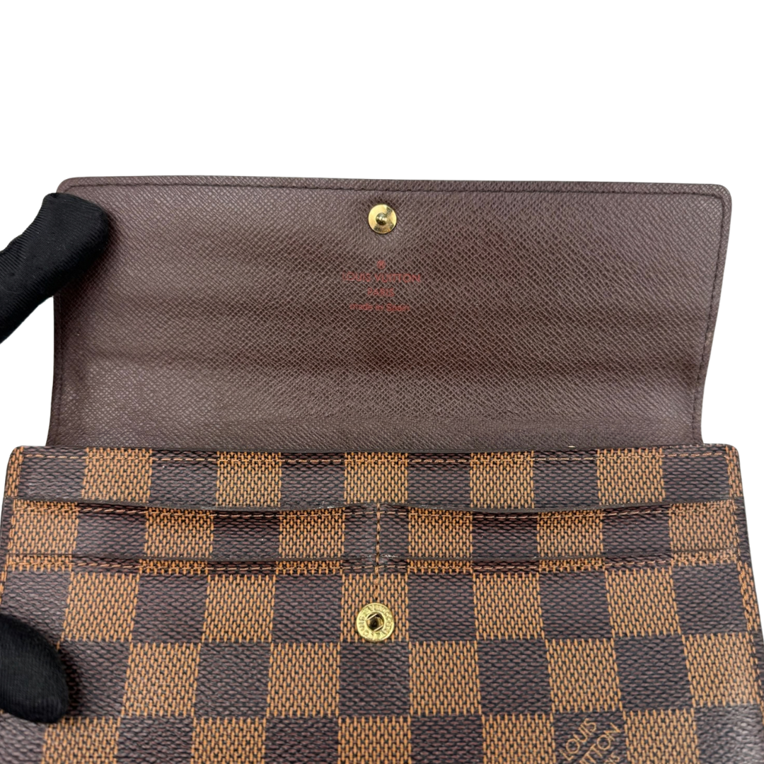 Louis Vuitton Damier Ebene Sarah Wallet