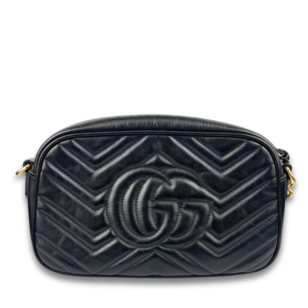 Gucci Black Marmont Small Camera Bag