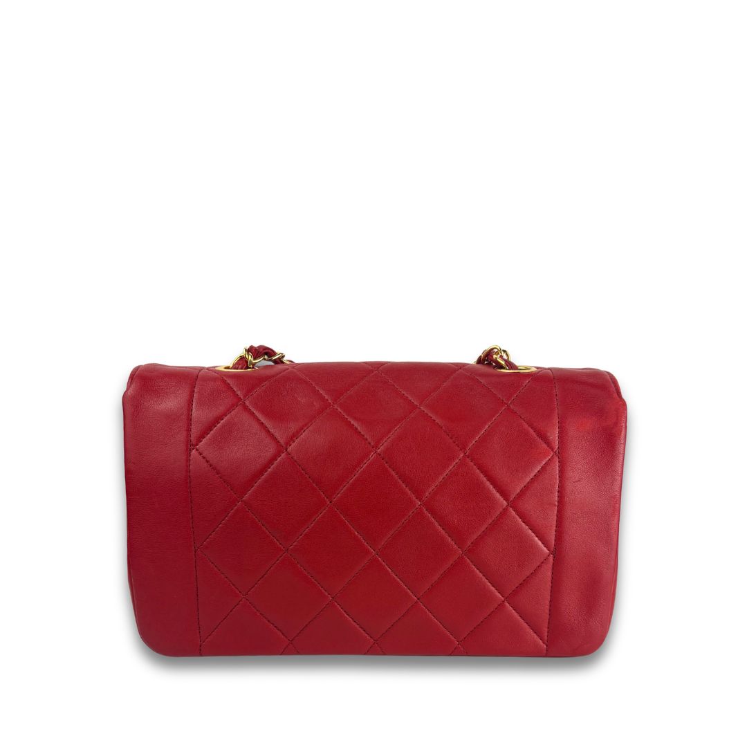 Chanel Red Mademoiselle Single Flap