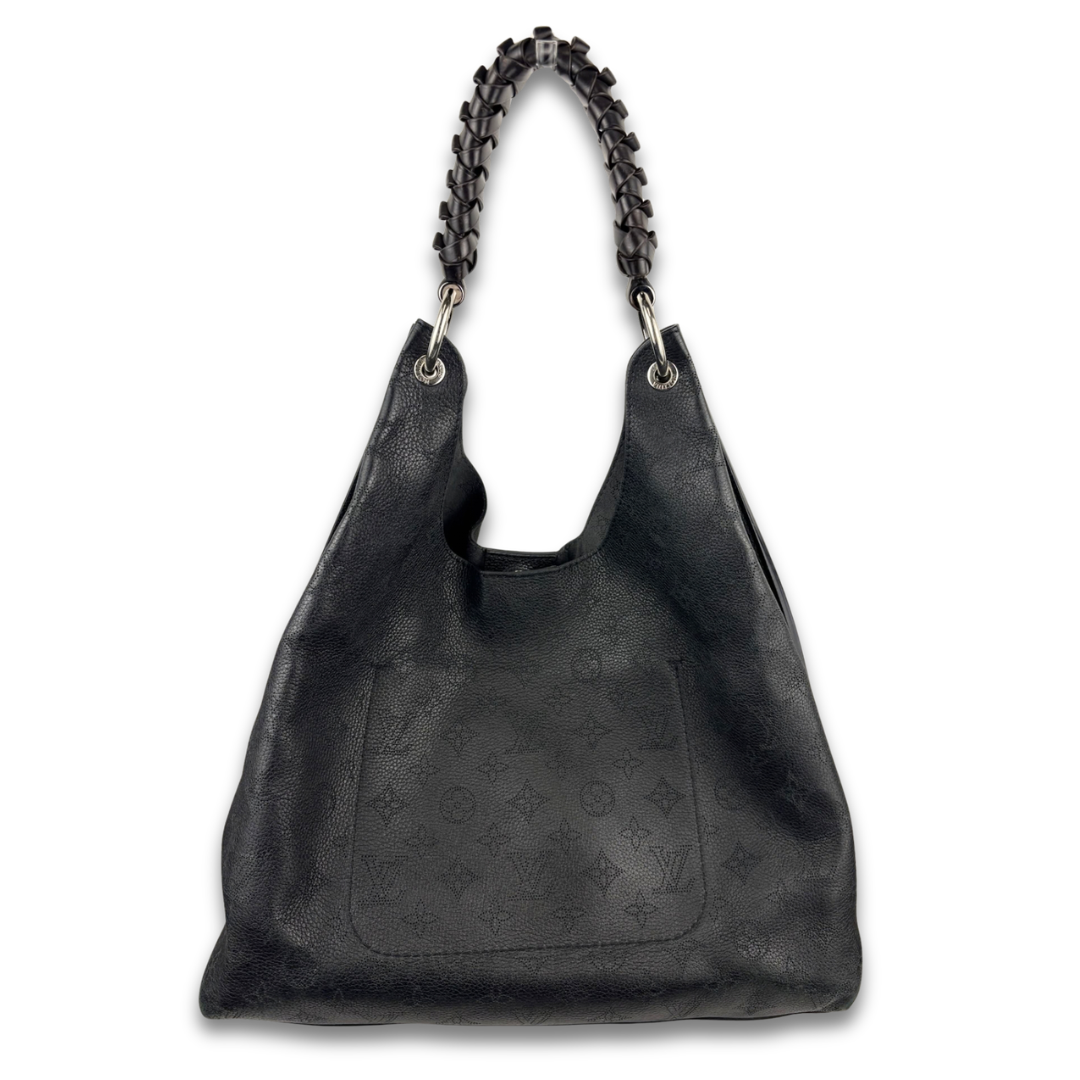 Louis Vuitton Black Mahina Carmel Hobo