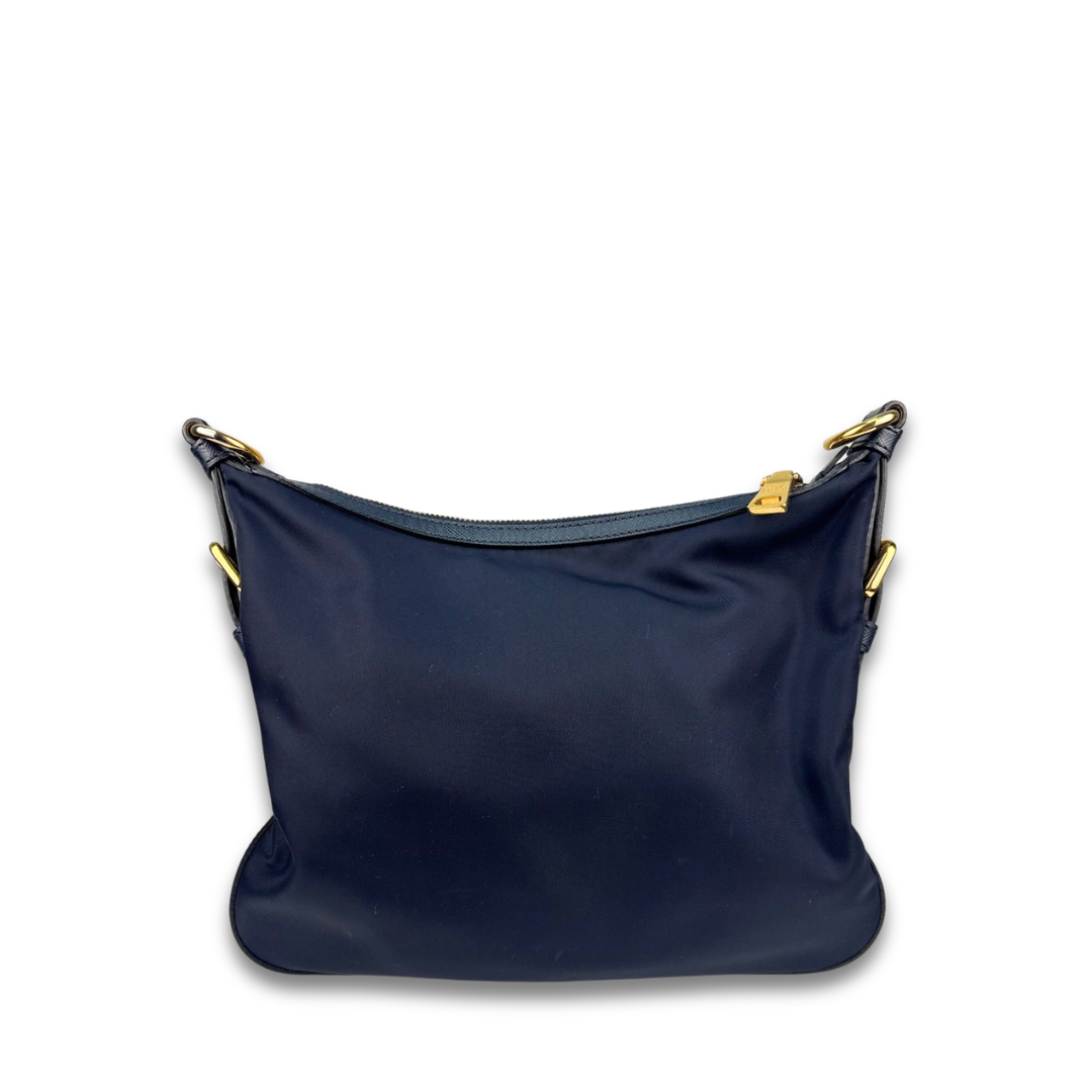 Prada Navy Nylon Crossbody Bag