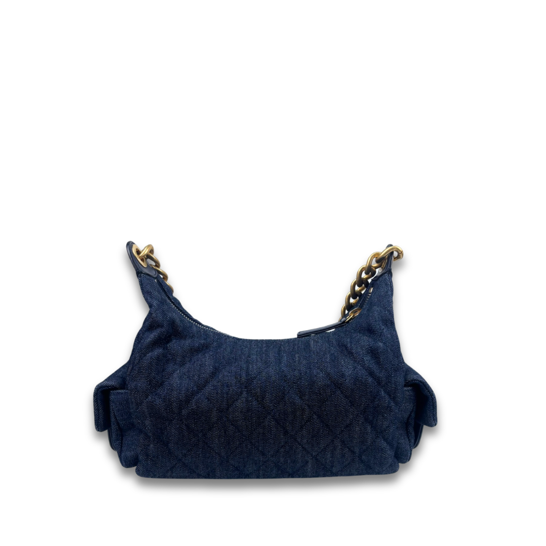 Chanel Denim Large Trendy Pockets Hobo