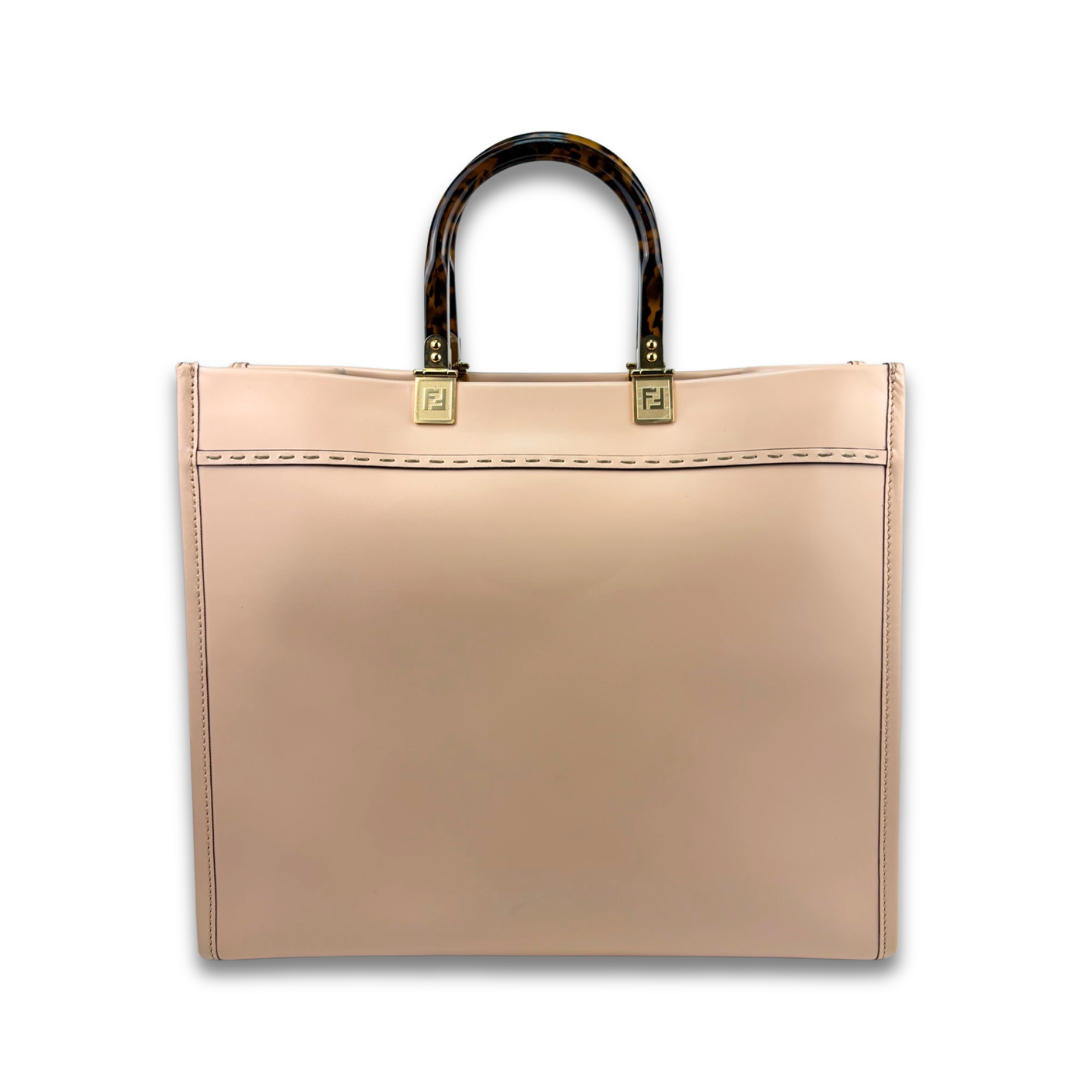Fendi Pale Pink Sunshine Shopper Tote