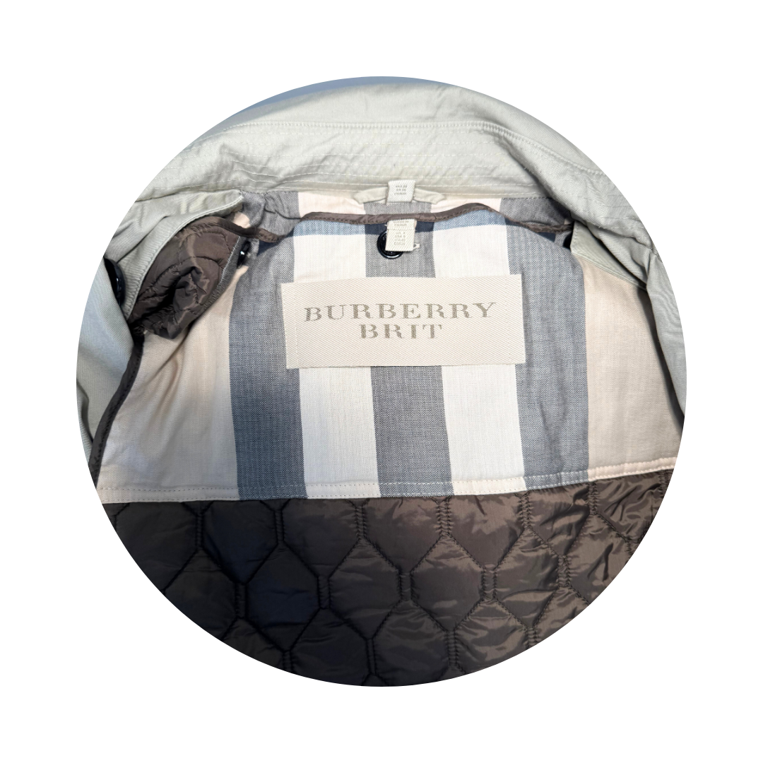 Burberry Brit Lined Trench Coat - Size 6