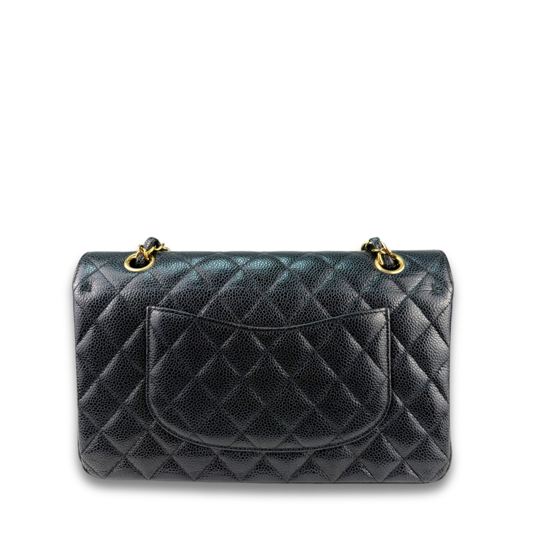 Chanel Black Caviar Medium Double Flap
