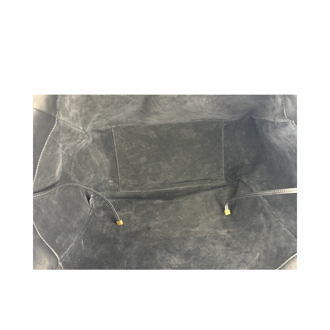 YSL Le 5 à 7 Bea Leopard Print Pony Hair Tote