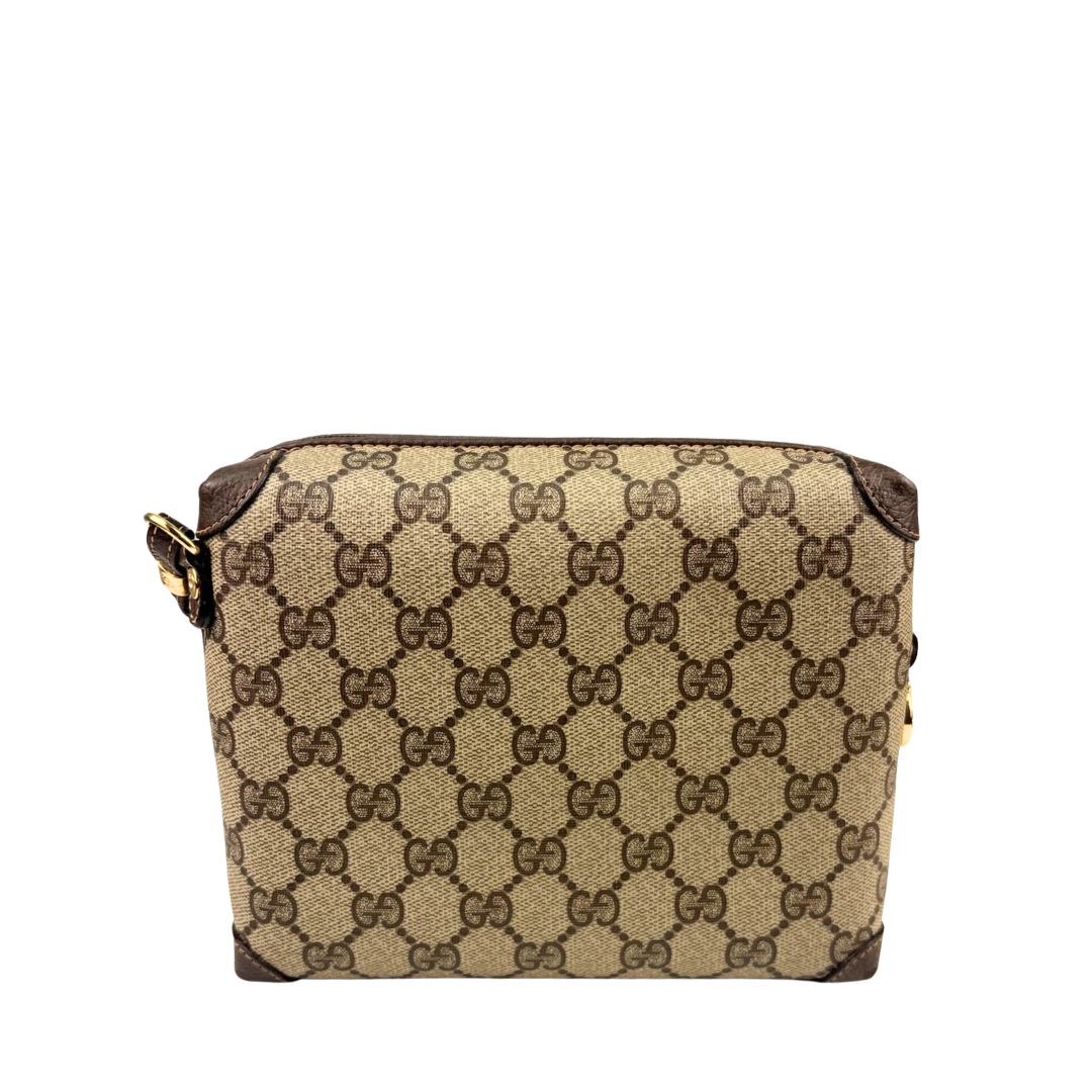 Gucci Brown GG Supreme Square Crossbody