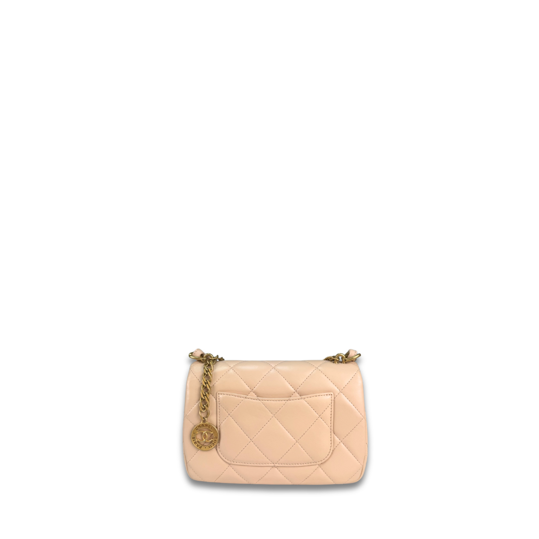 Chanel Blush Pink Mini Single Flap