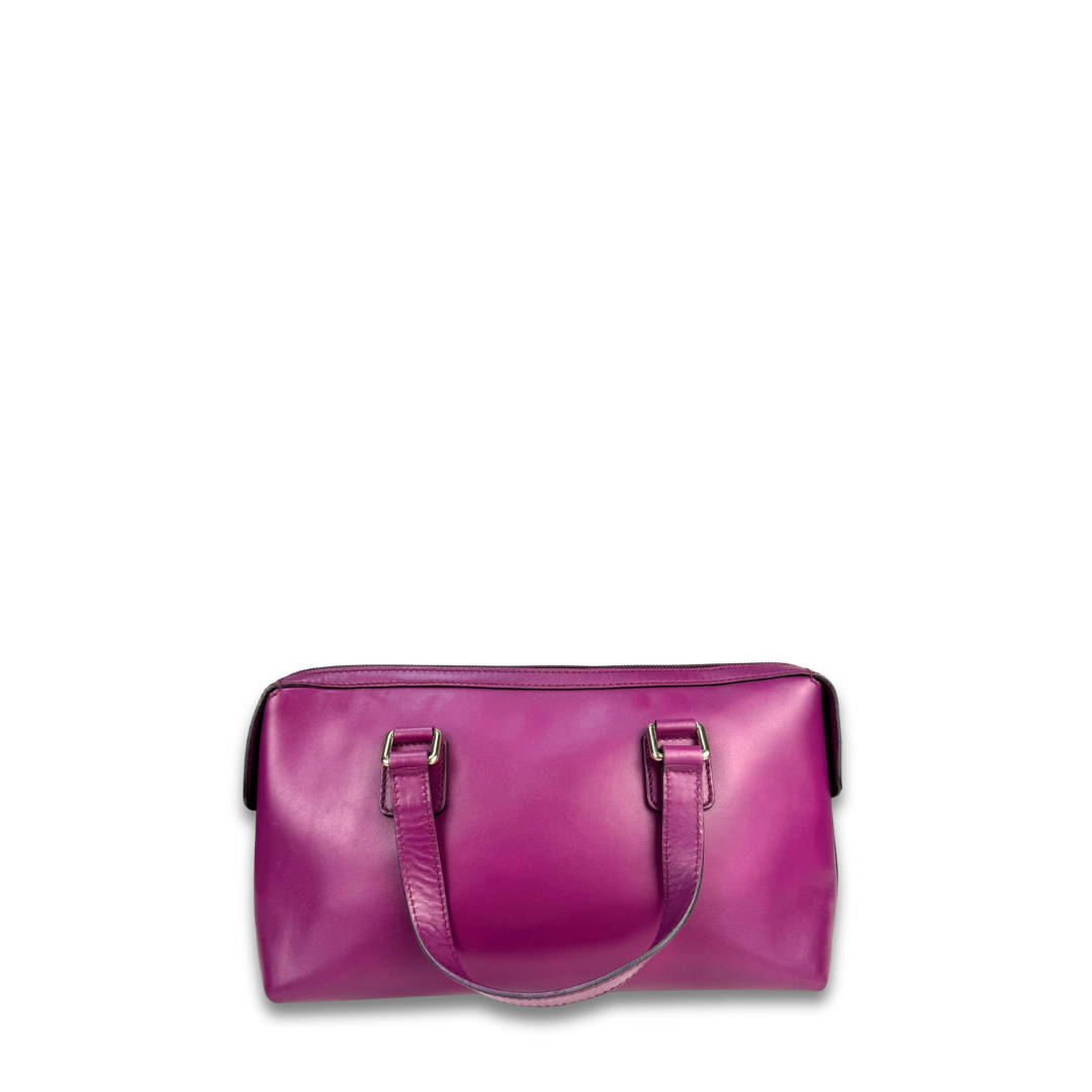 Gucci Purple Leather Top Handle