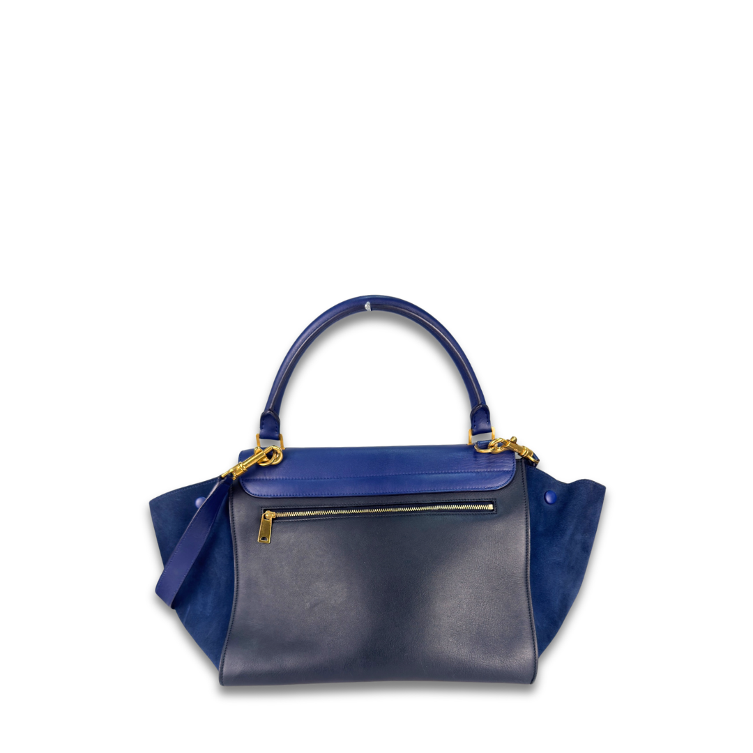 Celine Large Navy Trapeze Bag