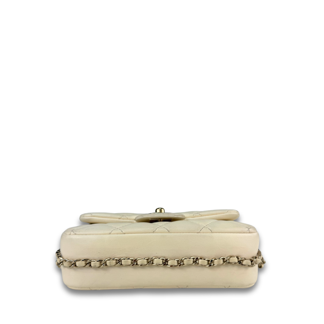 Chanel Cream My Precious Pearls Mini Flap Bag