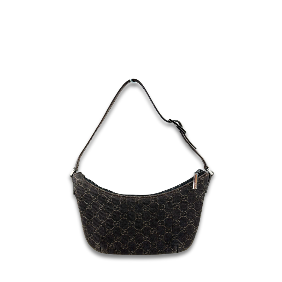 Gucci Brown Canvas Shoulder Bag