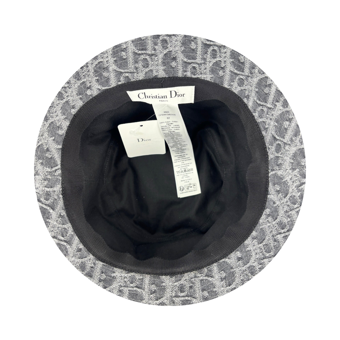 Dior D-Bobby Oblique Small-Brim Bucket Hat