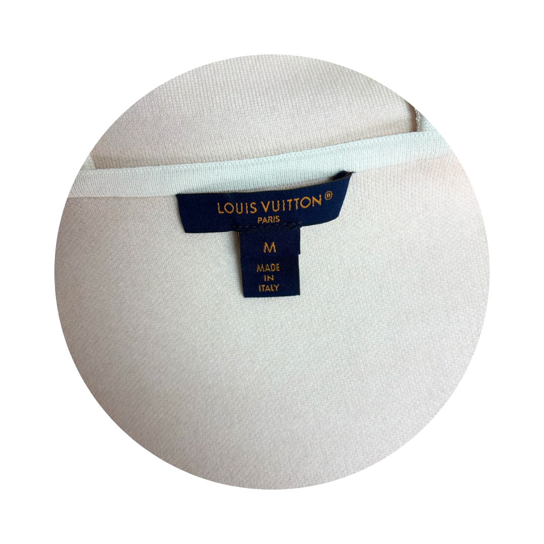 Louis Vuitton Monogram-Accent Knit Hoodie - Size Medium