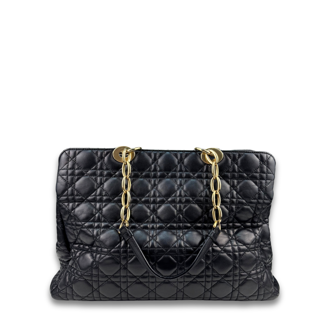 Dior Large Cannage Lady Dior Soft Shopping Tote
