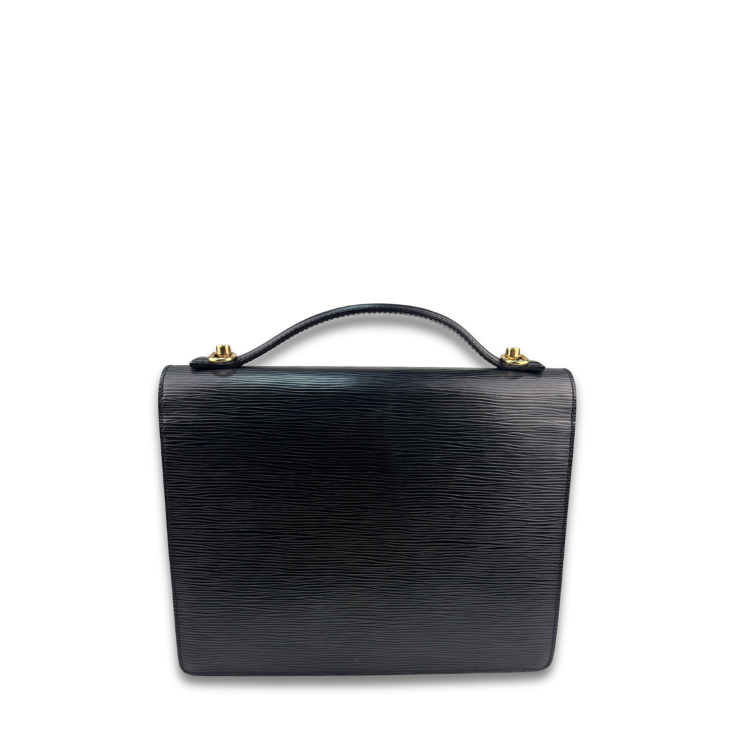 Louis Vuitton Black Epi Leather Monceau