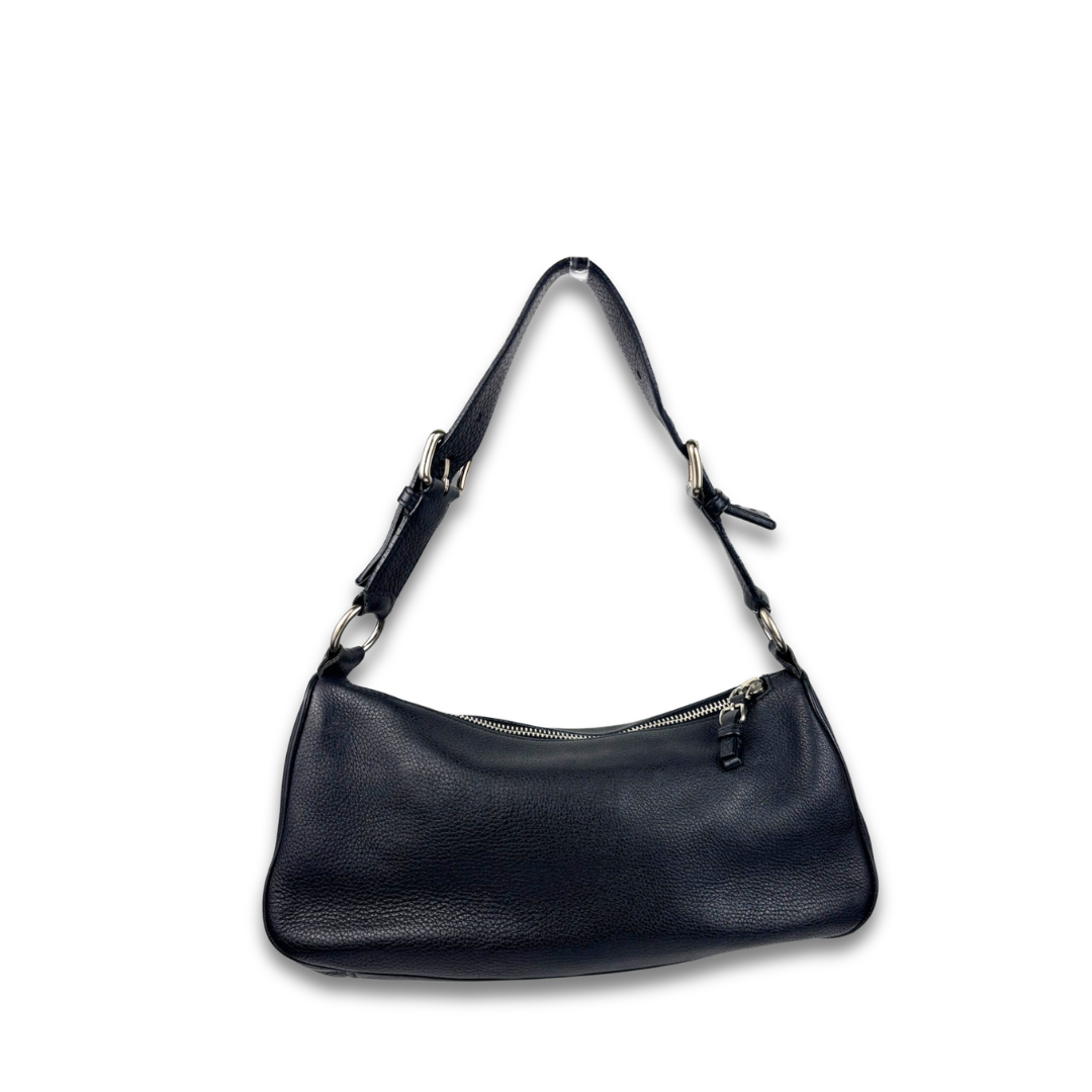 Prada Black Vitello Daino Shoulder Bag