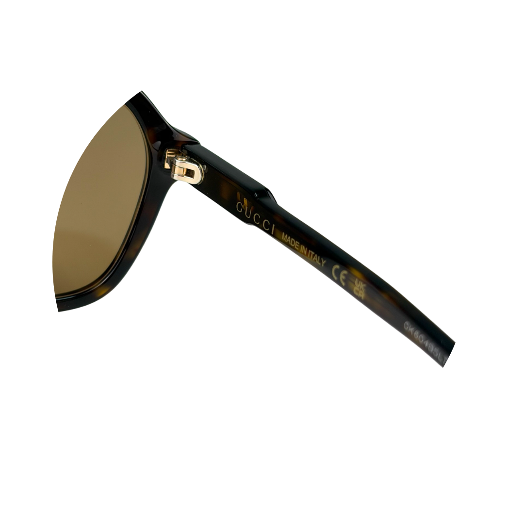 Gucci Tortoiseshell Aviator Sunglasses