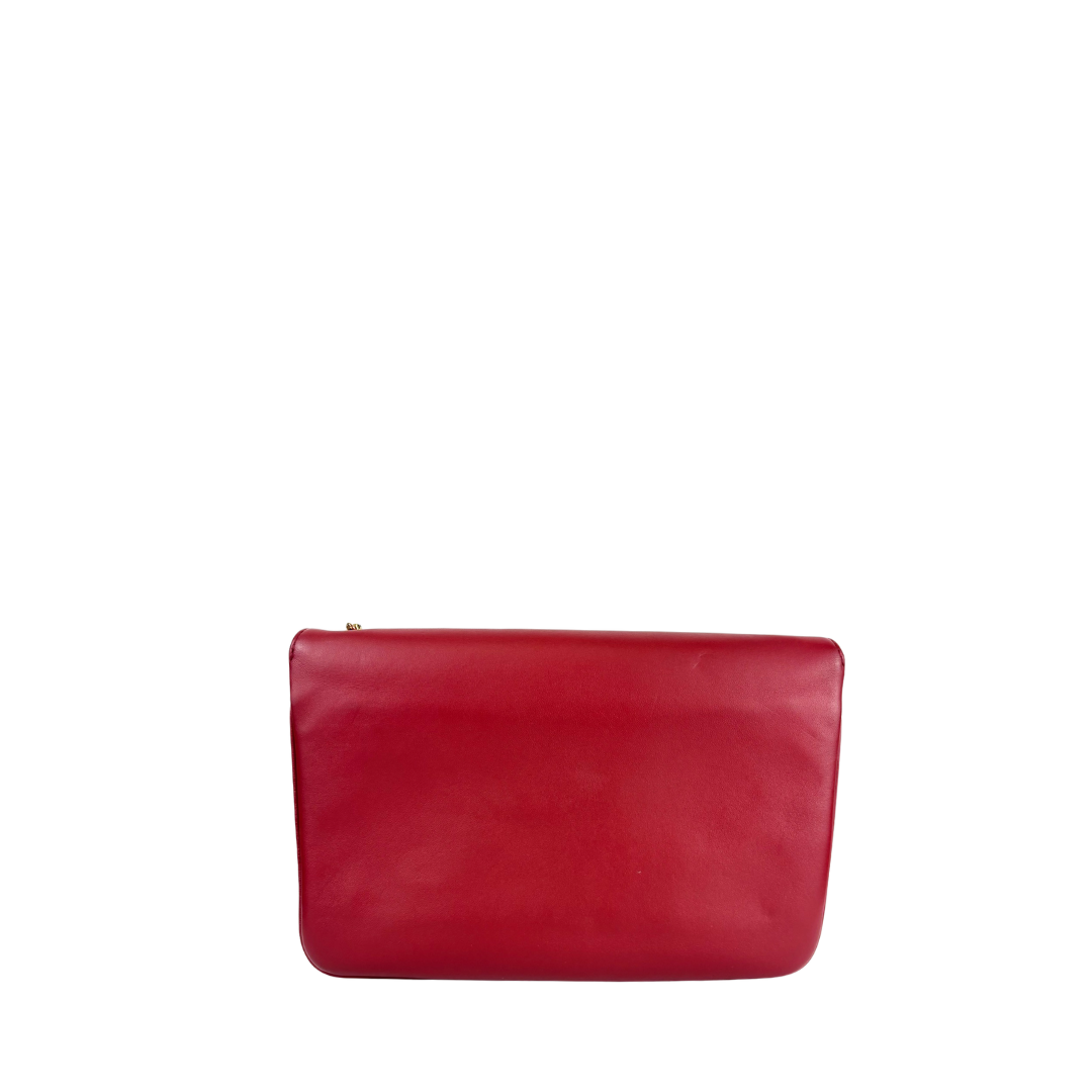 Chanel Red Unchained Single Flap Bag