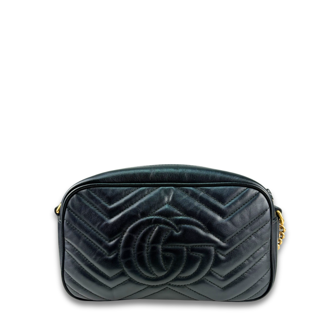 Gucci Black Marmont Small Camera Bag